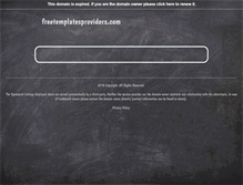 Tablet Screenshot of freetemplatesproviders.com